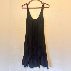 Free People Black High Low Dress